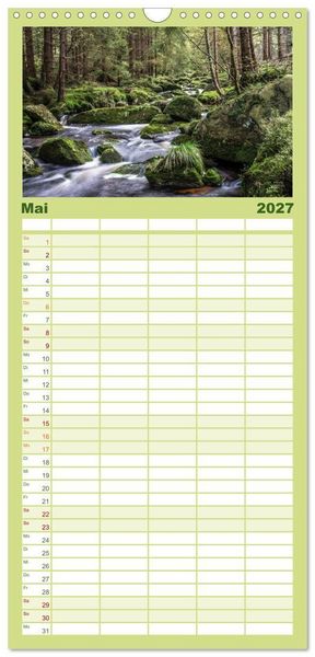 Produktbild: Familienplaner 2027 - Der Harz einfach magisch mit 5 Spalten (Wandkalender, 21 x 45 cm) CALVENDO