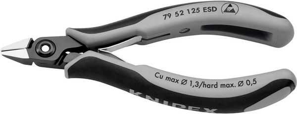 Produktbild: Knipex 79 52 125 ESD ESD Seitenschneider mit Facette 125mm