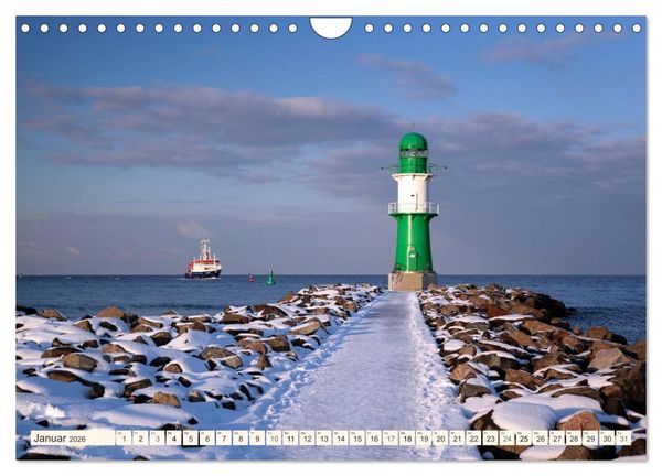 Produktbild: Seebad Warnem&uuml;nde (Wandkalender 2026 DIN A4 quer), CALVENDO Monatskalender