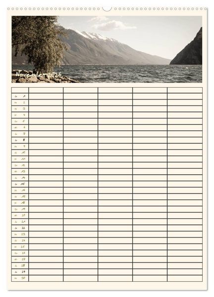 Produktbild: Der Gardasee im Norden - Familienplaner 2026 (hochwertiger Premium Wandkalender 2026 DIN A2 hoch), Kunstdruck in Hochglanz