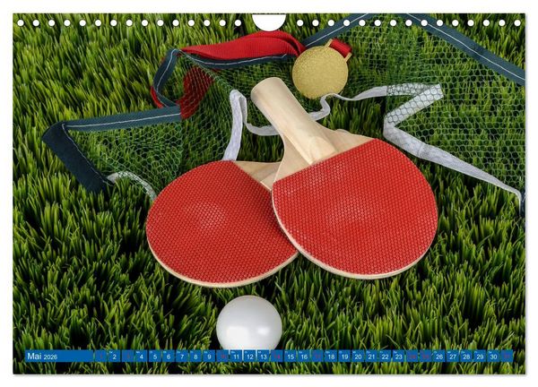 Produktbild: Tischtennis - Der am schnellsten gespielte Sport der Welt (Wandkalender 2026 DIN A4 quer), CALVENDO Monatskalender