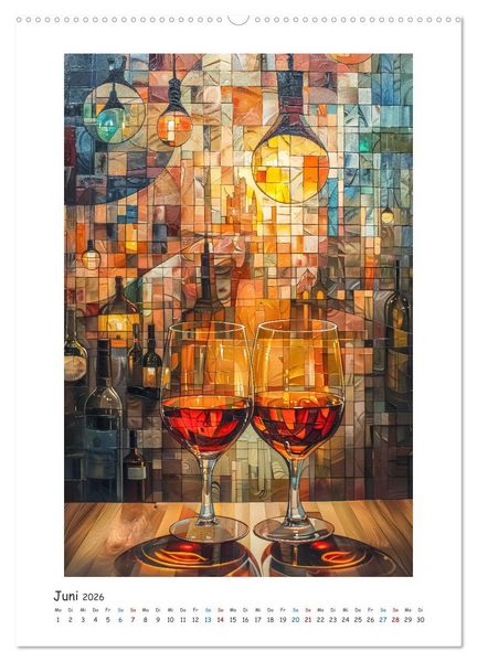 Produktbild: Ode an den Wein (Wandkalender 2026 DIN A2 hoch), CALVENDO Monatskalender