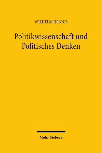 Produktbild: Politikwissenschaft und Politisches Denken
