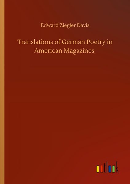 Produktbild: Translations of German Poetry in American Magazines
