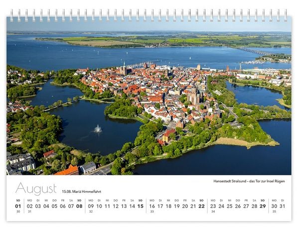 Produktbild: Kalender R&uuml;gen Luftaufnahmen kompakt 2027