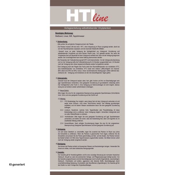 Produktbild: HTI-Living HTI-Living Selbstklebender PVC-Boden Hellgrau Einfach. Schnell. Stilvoll.