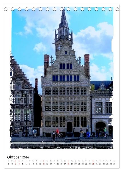 Produktbild: Gent Flanderns Perle (Tischkalender 2026 DIN A5 hoch), CALVENDO Monatskalender