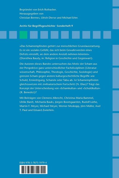 Produktbild: Zur Kulturgeschichte der Scham