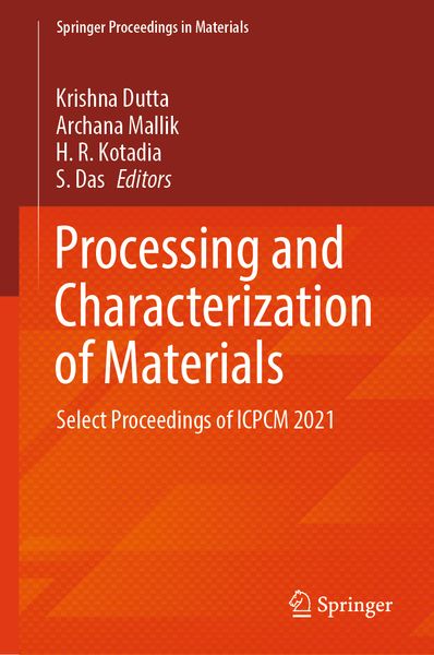 Produktbild: Processing and Characterization of Materials