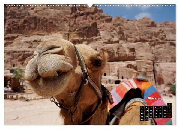Produktbild: Petra - Felsenstadt in der W&uuml;ste (Wandkalender 2026 DIN A2 quer), CALVENDO Monatskalender