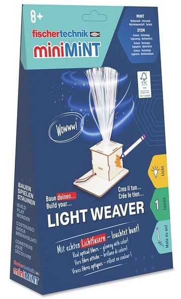 Produktbild: Fischertechnik 579986 - miniMINT, Light Weaver, Technik-Holzbausatz ab 8 Jahren