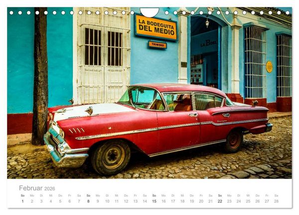 Produktbild: Cuba - Unter der Sonne der Karibik (Wandkalender 2026 DIN A4 quer), CALVENDO Monatskalender