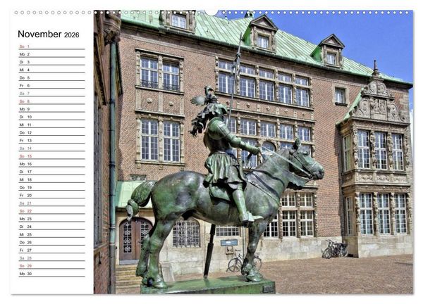Produktbild: Bremen ganz nah (hochwertiger Premium Wandkalender 2026 DIN A2 quer), Kunstdruck in Hochglanz