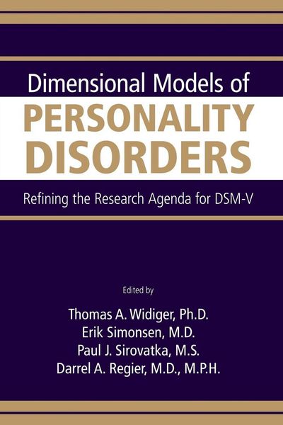 Produktbild: Dimensional Models of Personality Disorders