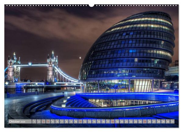 Produktbild: London Sehensw&uuml;rdigkeiten (Wandkalender 2026 DIN A2 quer), CALVENDO Monatskalender