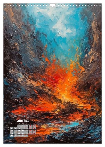 Produktbild: Abstrakte Landschaften (Wandkalender 2026 DIN A3 hoch), CALVENDO Monatskalender