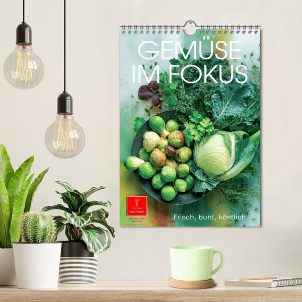 Produktbild: Gem&uuml;se im Fokus - frisch, bunt, k&ouml;stlich (Wandkalender 2027 DIN A4 hoch), CALVENDO Monatskalender