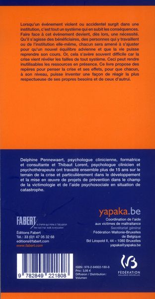 Produktbild: Evenement traumatique en instituti