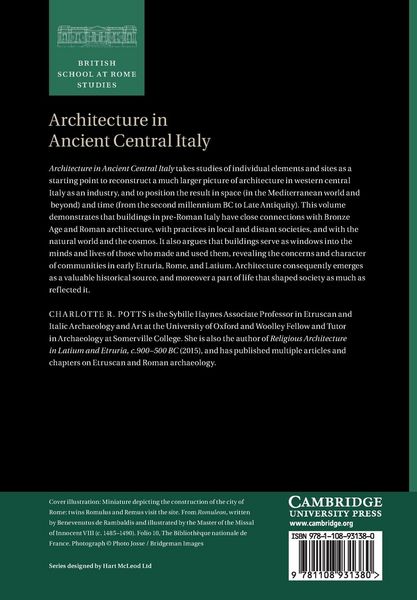 Produktbild: Architecture in Ancient Central Italy