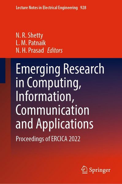 Produktbild: Emerging Research in Computing, Information, Communication and Applications