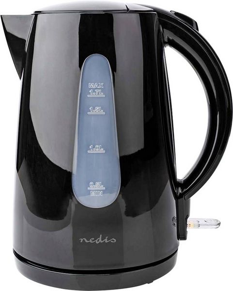 Nedis KAWK130EBK Wasserkocher Schwarz Fassungsvermögen: 1.7l