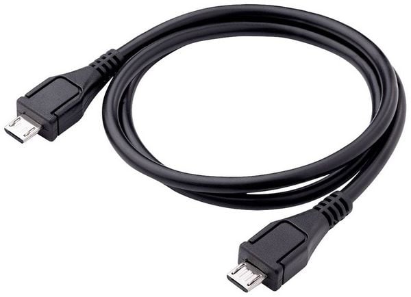 Produktbild: Akyga USB-Kabel USB-Micro-B Stecker, USB-Micro-B Stecker 0.60m Schwarz AK-USB-17