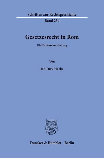 Produktbild: Gesetzesrecht in Rom