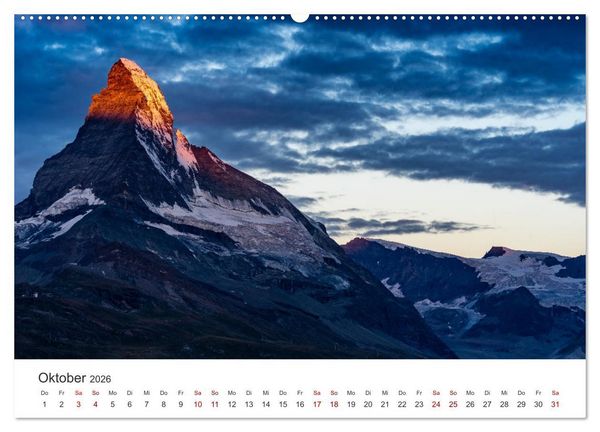 Produktbild: Schweiz - Faszination Natur (hochwertiger Premium Wandkalender 2026 DIN A2 quer), Kunstdruck in Hochglanz
