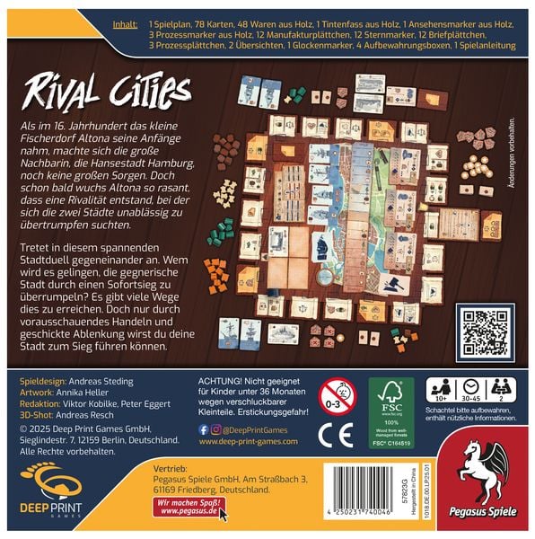 Produktbild: Rival Cities (Deep Print Games)