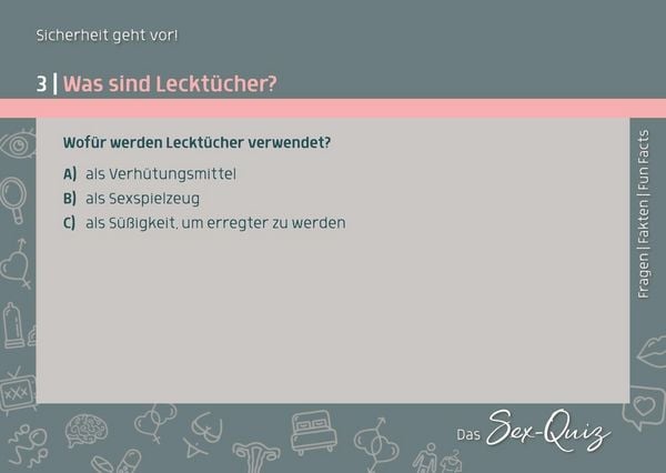 Produktbild: Das Sex-Quiz f&uuml;r Schule und Jugendarbeit