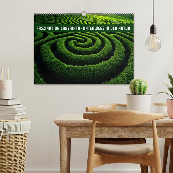 Produktbild: Faszination LABYRINTH - unterwegs in der Natur (Wandkalender 2026 DIN A3 quer), CALVENDO Monatskalender