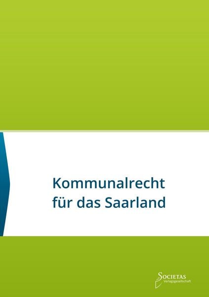 Produktbild: Kommunalrecht f&uuml;r das Saarland