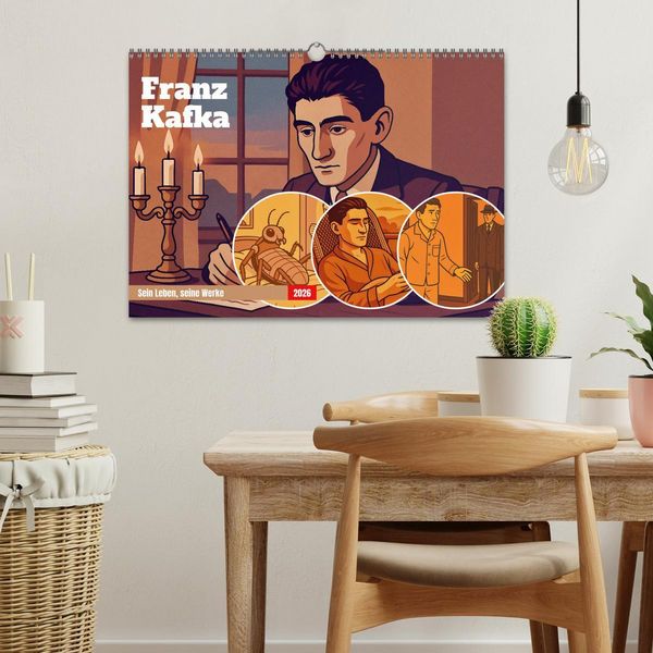 Produktbild: Franz Kafka (Wandkalender 2026 DIN A3 quer), CALVENDO Monatskalender