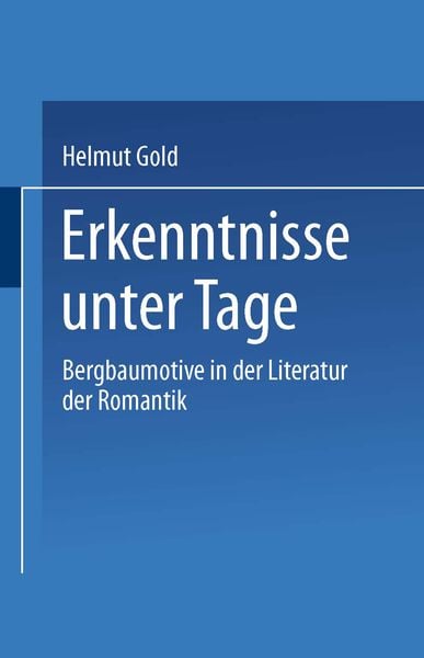 Produktbild: Erkenntnisse unter Tage
