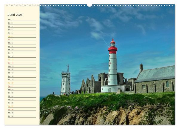 Produktbild: Leuchtt&uuml;rme - maritime Wegweiser weltweit (Wandkalender 2026 DIN A2 quer), CALVENDO Monatskalender