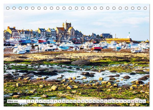 Produktbild: Normandie Die Farben der Ebbe (Tischkalender 2026 DIN A5 quer), CALVENDO Monatskalender