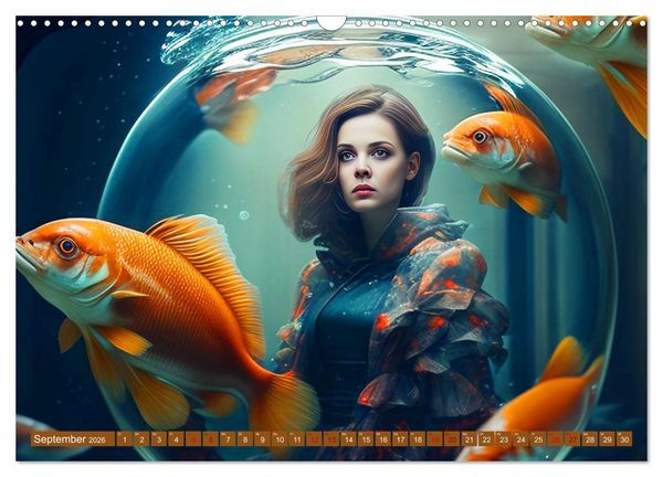 Produktbild: Unterwasser Experiment (Wandkalender 2026 DIN A3 quer), CALVENDO Monatskalender