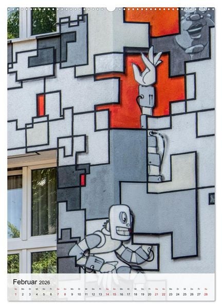 Produktbild: Fasadenmalerei (Wandkalender 2026 DIN A2 hoch), CALVENDO Monatskalender