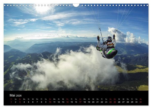 Produktbild: Paragliding - zwischen Himmel und Erde (Wandkalender 2026 DIN A3 quer), CALVENDO Monatskalender