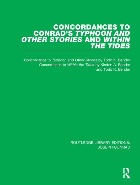 Produktbild: Concordances to Conrad's Typhoon and Other Stories and Within the Tides