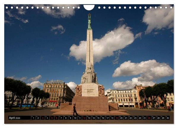Produktbild: Riga + Jurmala (Wandkalender 2026 DIN A4 quer), CALVENDO Monatskalender