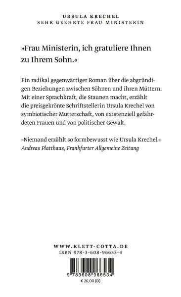 Produktbild: Sehr geehrte Frau Ministerin