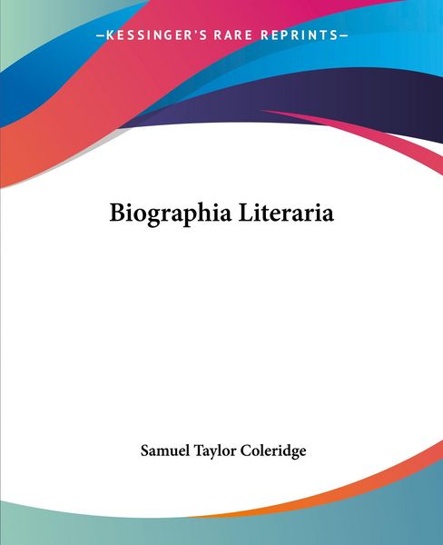 Produktbild: Coleridge, S: Biographia Literaria