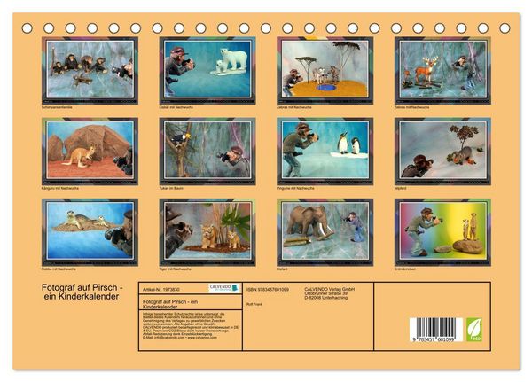 Produktbild: Fotograf auf Pirsch - ein Kinderkalender (Tischkalender 2026 DIN A5 quer), CALVENDO Monatskalender