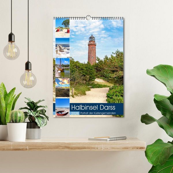 Produktbild: Halbinsel Darss, Portrait der K&uuml;stengemeinden (Wandkalender 2026 DIN A3 hoch), CALVENDO Monatskalender