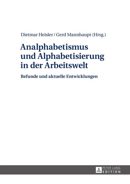 Produktbild: Analphabetismus und Alphabetisierung in der Arbeitswelt