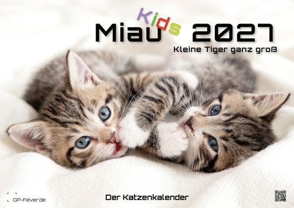 Produktbild: Miau Kids - kleine Tiger ganz gro&szlig; - Der Katzenkalender - 2027 - Kalender DIN A2