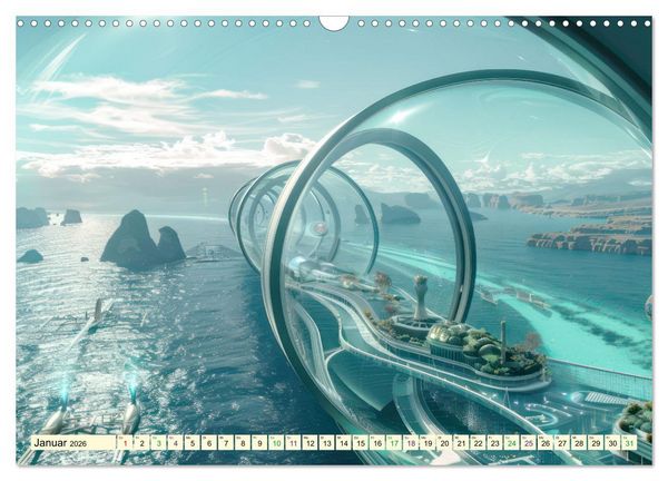 Produktbild: Science-Fiction Wasserwelten (Wandkalender 2026 DIN A3 quer), CALVENDO Monatskalender