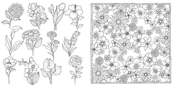 Produktbild: Bl&uuml;tentraum &ndash; Florale Motive ausmalen