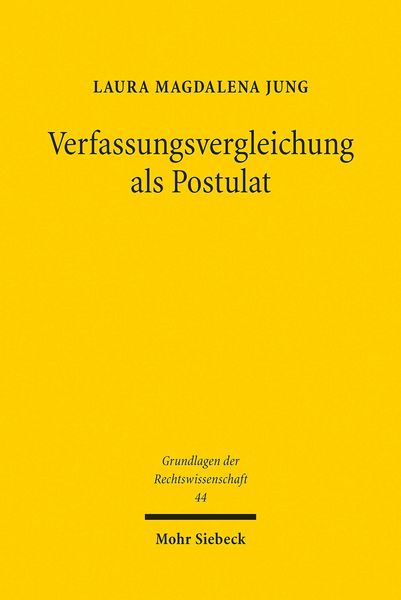 Produktbild: Verfassungsvergleichung als Postulat